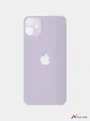 Сиреневый заднее стекло для iPhone 12 ( широкий вырез под камеры)