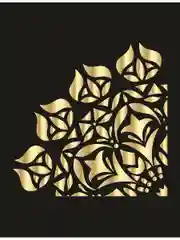 Трафарет пластиковый  Luxart Template Четверть 1,  40х40 см
