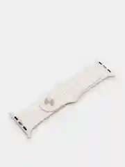 Белый ремешок силиконовый для Apple Watch 1, 2, 3, 4, 5, 6, 7, SE