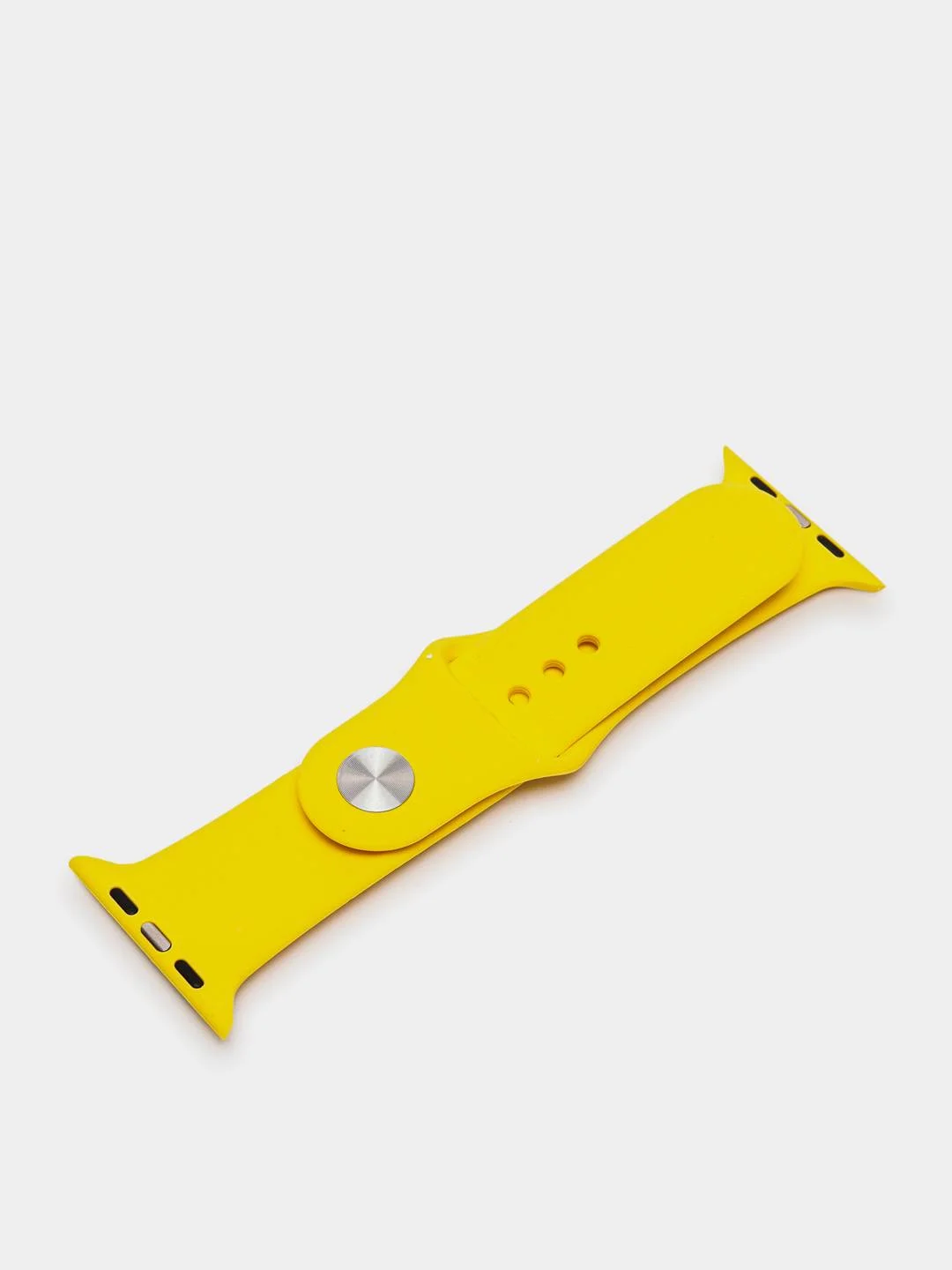 Желтый ремешок силиконовый для Apple Watch 1, 2, 3, 4, 5, 6, 7, SE