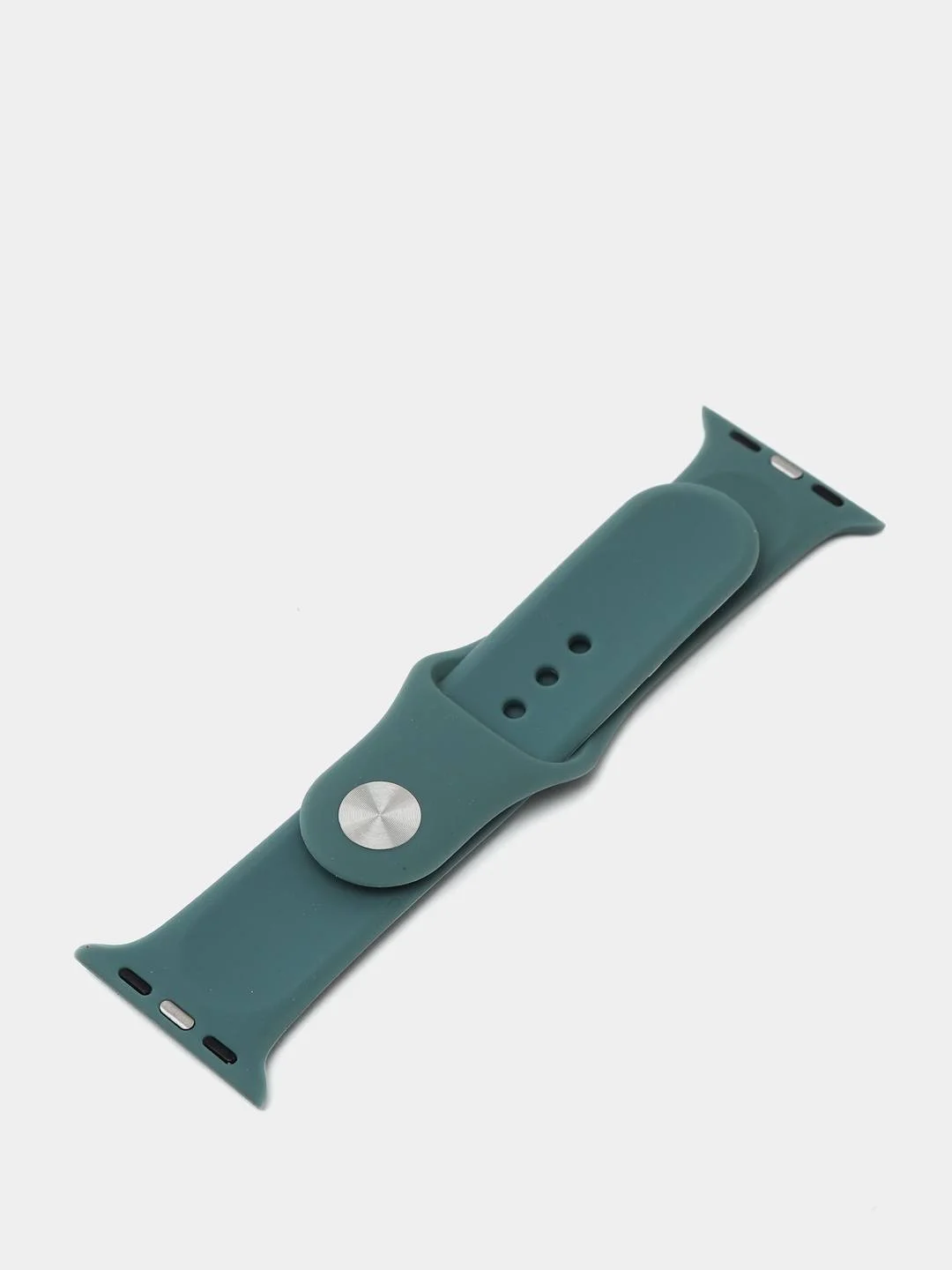Оливковый ремешок силиконовый для Apple Watch 1, 2, 3, 4, 5, 6, 7, SE