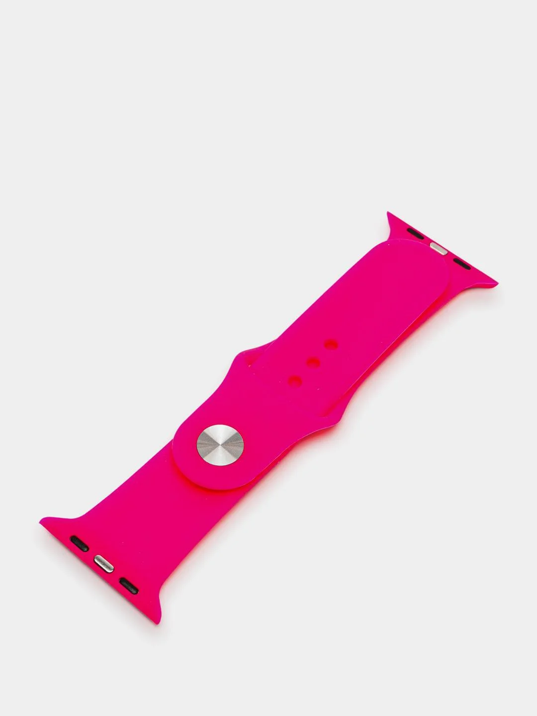 Тёмно-розовый ремешок силиконовый для Apple Watch 1, 2, 3, 4, 5, 6, 7, SE