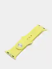 Горчичный ремешок силиконовый для Apple Watch 1, 2, 3, 4, 5, 6, 7, SE
