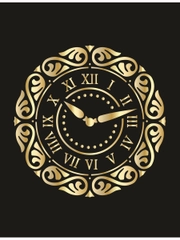 Трафарет пластиковый  Luxart Template Часы 1,  40х40 см