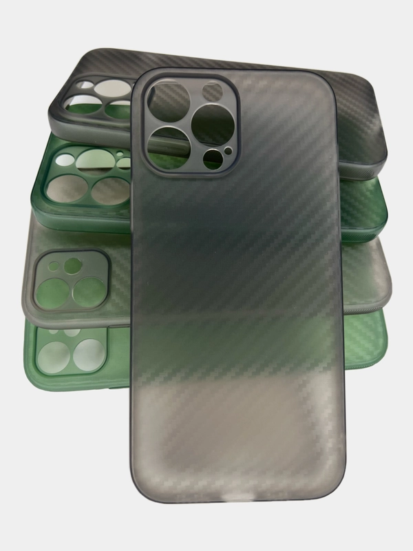 Чехол на iPhone 13, 13 Pro, 13 Pro Max, 11, 12 Pro, 12 Pro Max, X, карбон, прозрачный