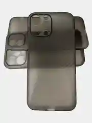 Угольный чехол на iPhone 13, 13 Pro, 13 Pro Max, 11, 12 Pro, 12 Pro Max, X, карбон, прозрачный