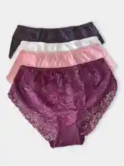 Трусы женские кружевные, хлопковые, большие размеры