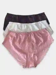 Трусы женские кружевные, хлопковые, большие размеры