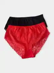 Трусы женские кружевные, хлопковые, большие размеры