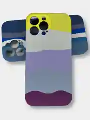 Желтый чехол на iPhone 13 Pro, 13 Pro Max, разноцветный, Soft touch