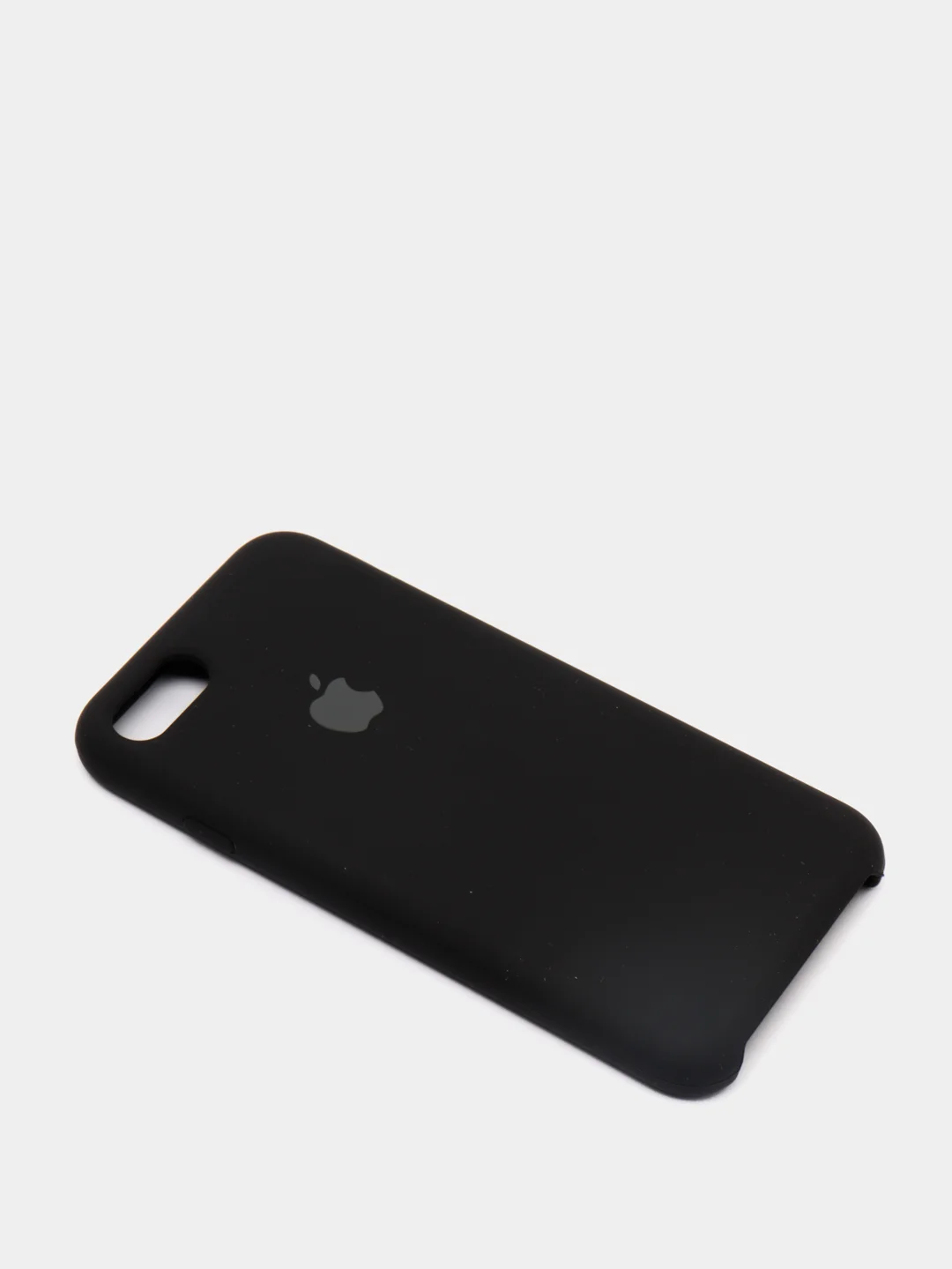Черный чехол Silicone Case для iPhone 7, 8, SE2, iPhone Se2 2020, с логотипом