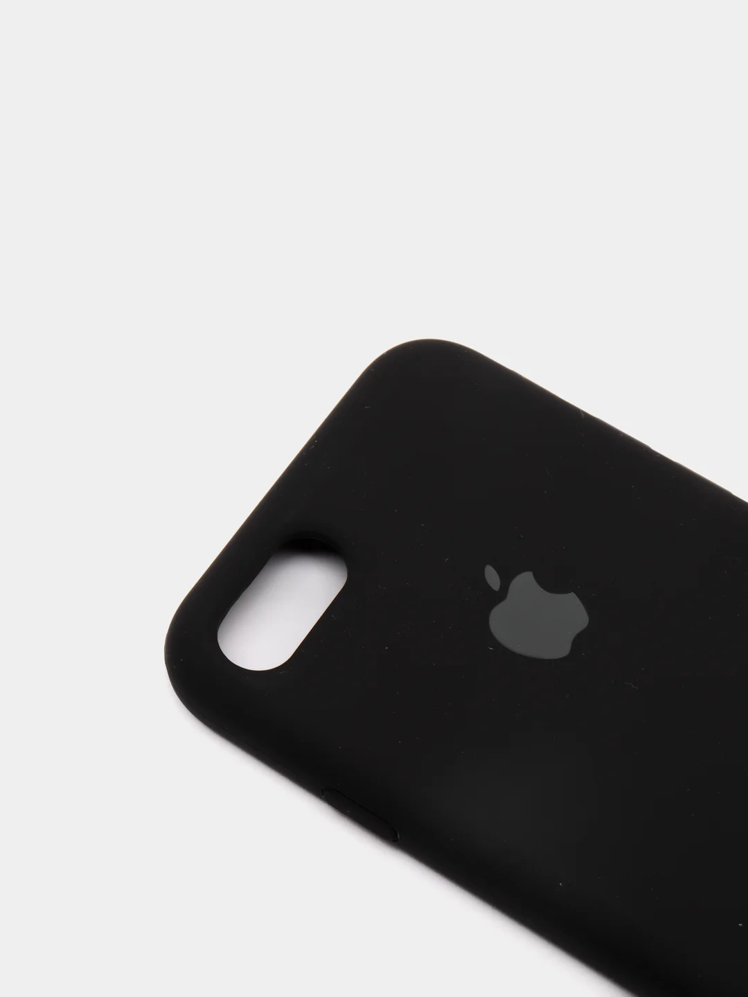 Черный чехол Silicone Case для iPhone 7, 8, SE2, iPhone Se2 2020, с логотипом