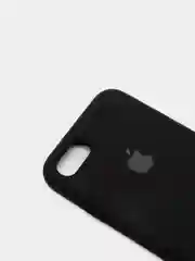 Черный чехол Silicone Case для iPhone 7, 8, SE2, iPhone Se2 2020, с логотипом