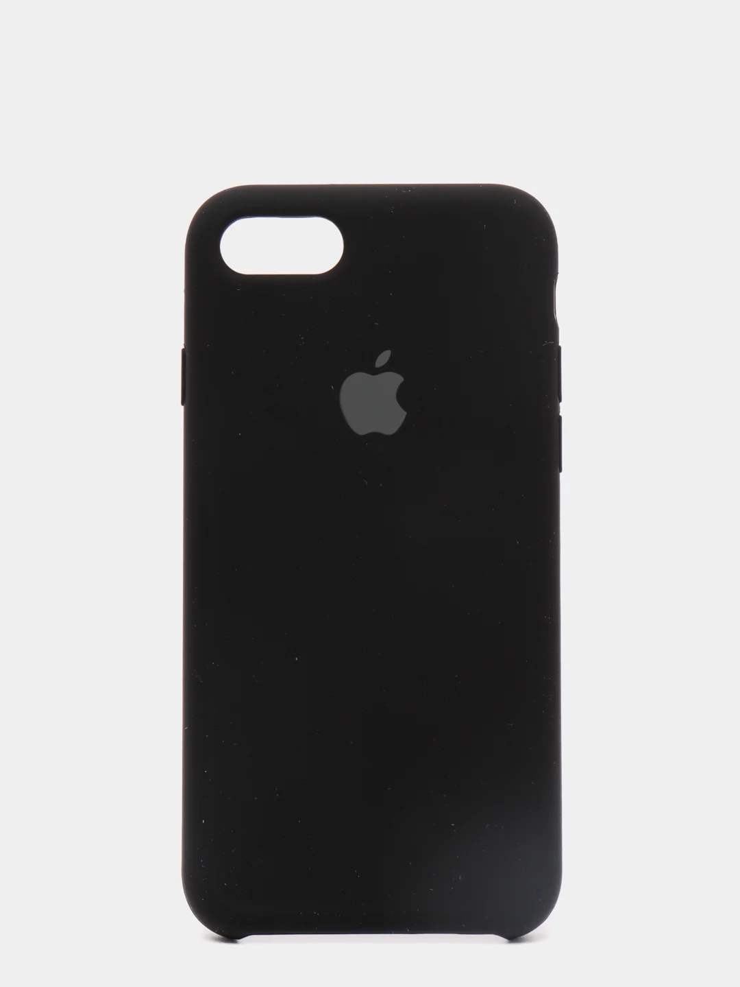 Черный чехол Silicone Case для iPhone 7, 8, SE2, iPhone Se2 2020, с логотипом
