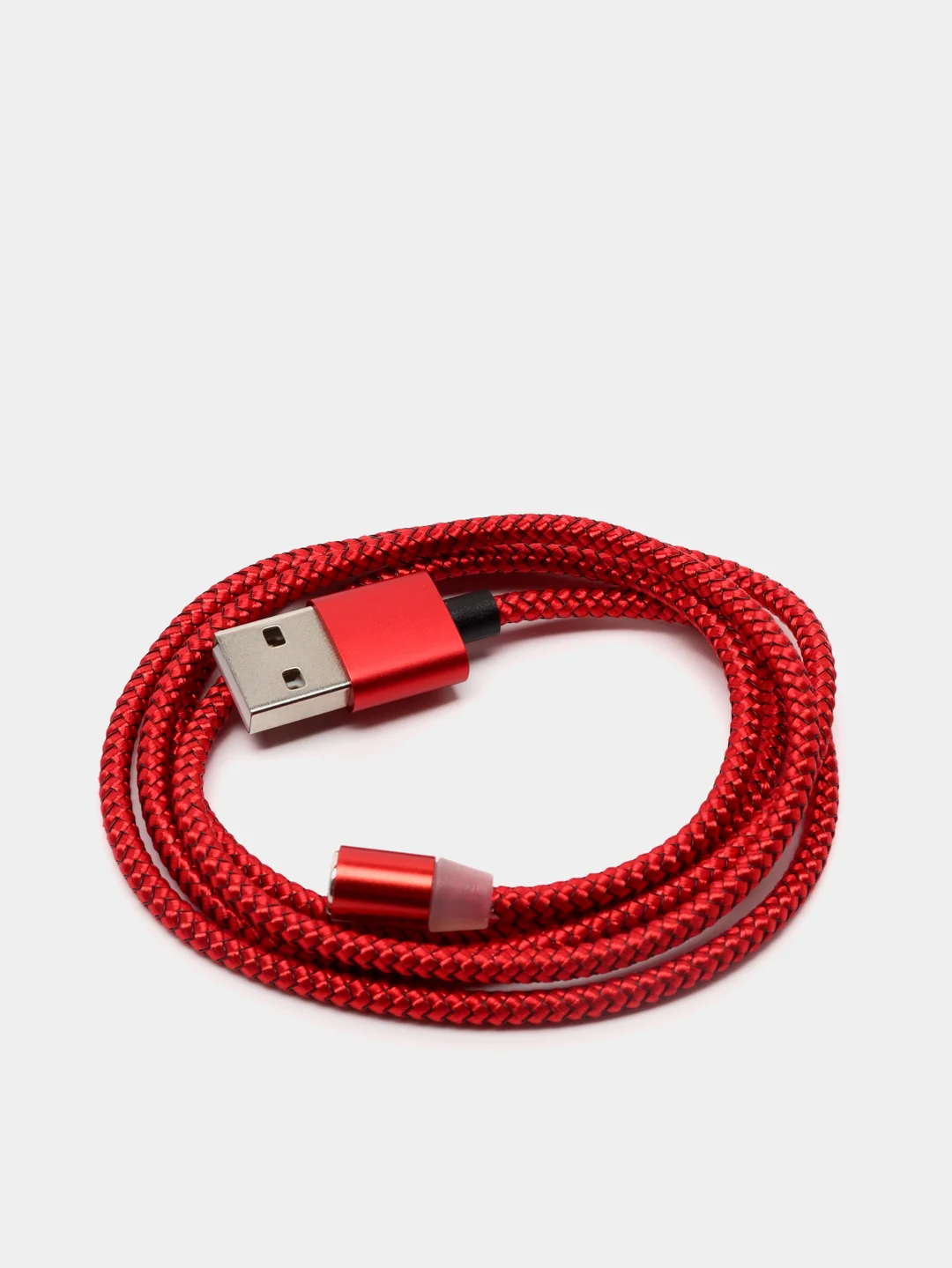 Белый магнитный кабель microUSB, type-C, Lightning
