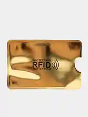 Золотой защитный чехол для кредитных карт Антивор RFID