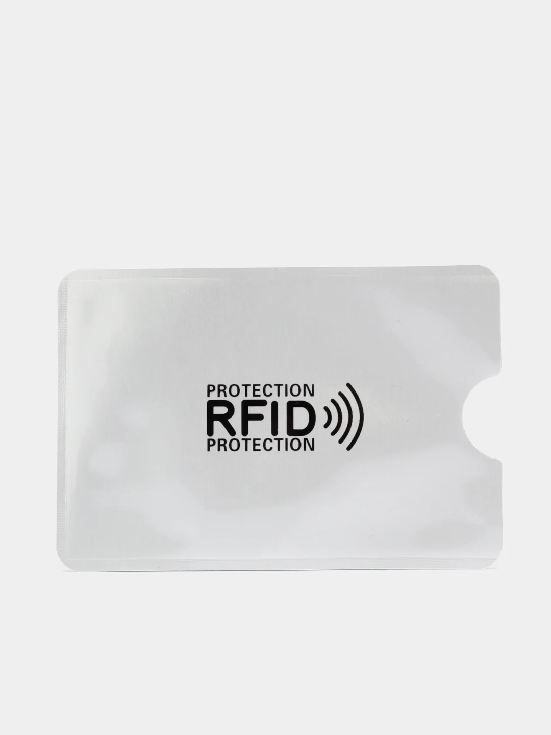 Серебряный защитный чехол для кредитных карт Антивор RFID
