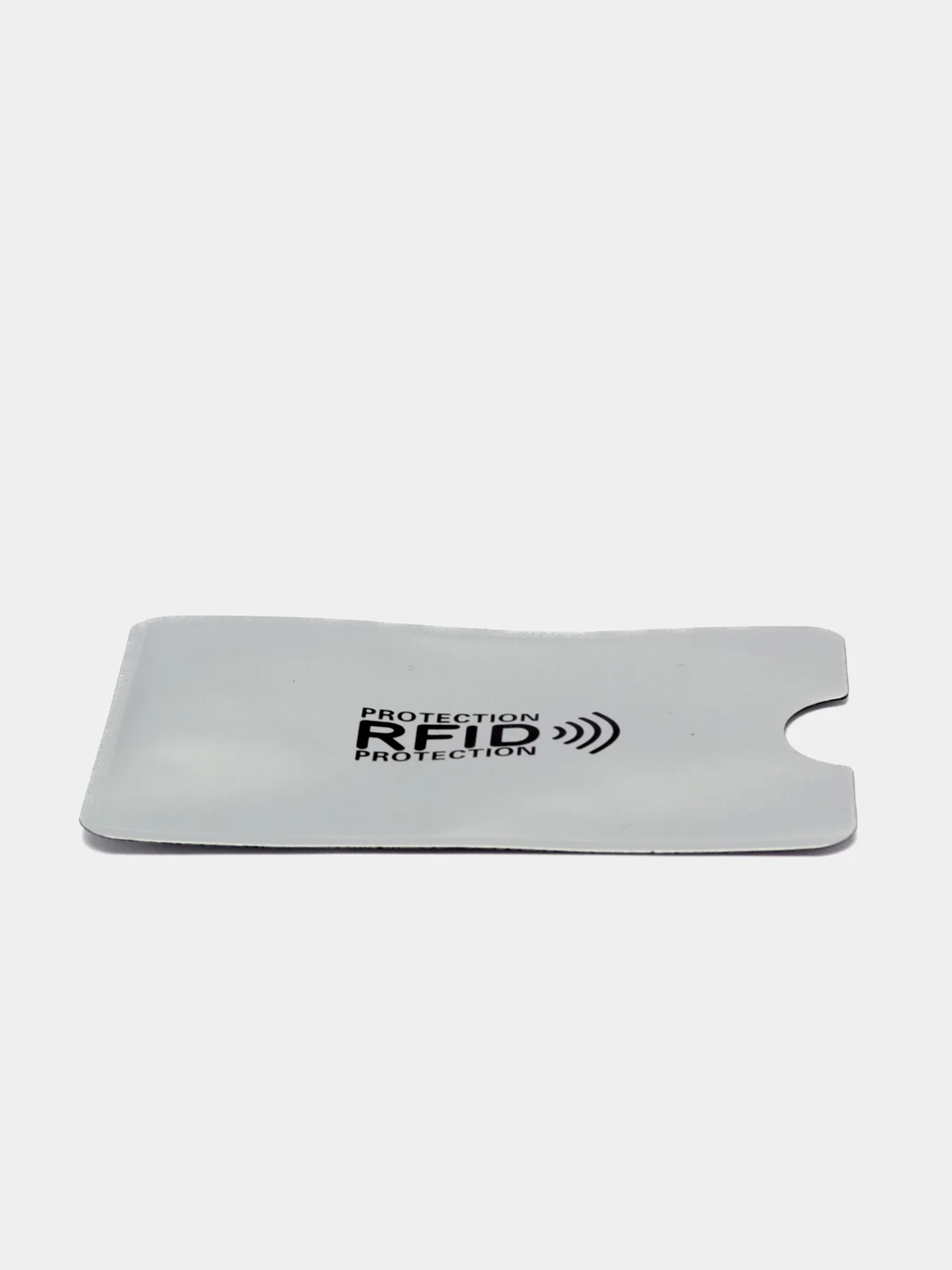 Серебряный защитный чехол для кредитных карт Антивор RFID