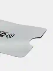 Серебряный защитный чехол для кредитных карт Антивор RFID