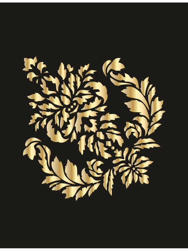 Трафарет пластиковый  Luxart Template Дамаск 12 ,  30х30 см