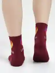 Бордовый носки женские