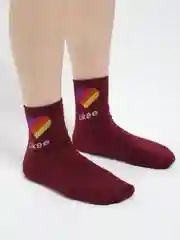 Бордовый носки женские