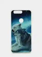 Голубой чехол HONOR 8