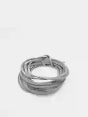 Серый шнур из искусственной замши , замшевый , 2м, 5м, 10м