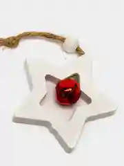 Красный подвеска новогодняя с бубенчиком