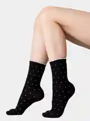 Черный носки детские Omsa kids 22p31 в горошек