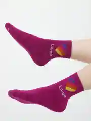 Фуксия носки женские