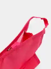 Косметичка треугольная, малиновая