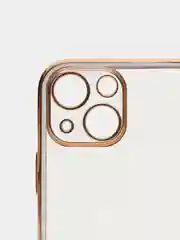 Лавандовый чехол силиконовый с металическим ободком IPHONE 13 / 13 pro / 13 mini / 13 pro max