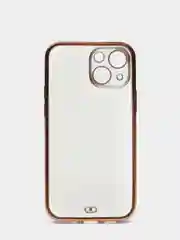 Лавандовый чехол силиконовый с металическим ободком IPHONE 13 / 13 pro / 13 mini / 13 pro max