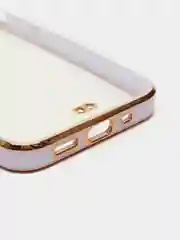 Лавандовый чехол силиконовый с металическим ободком IPHONE 13 / 13 pro / 13 mini / 13 pro max