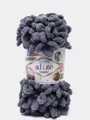 Серый пряжа Alize Puffy (Ализе Пуффи)