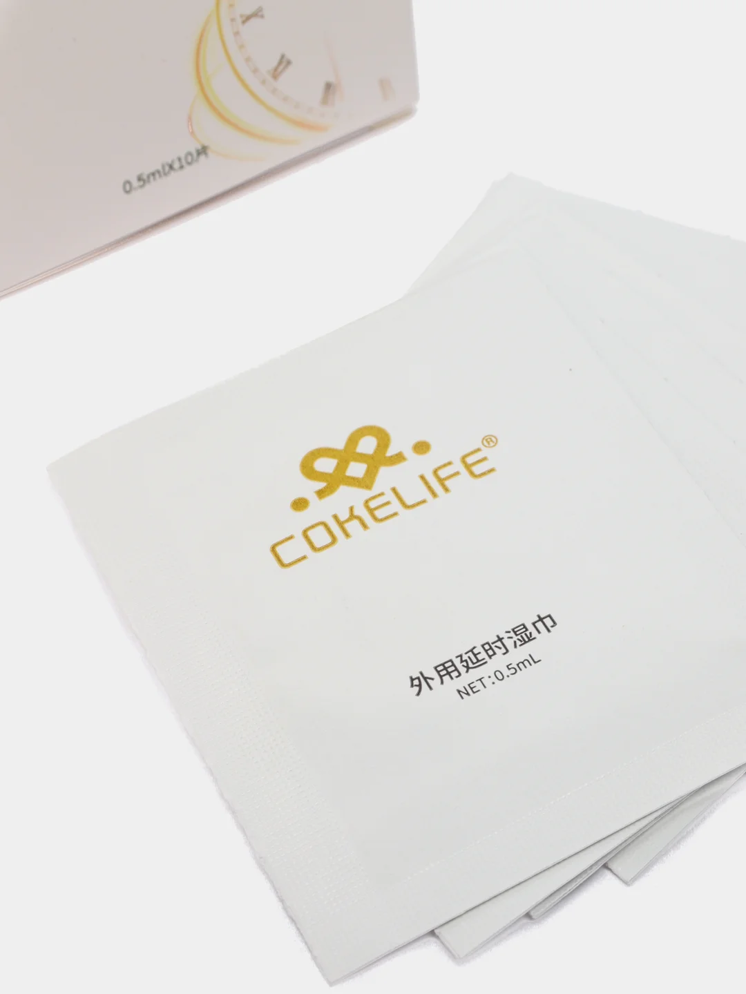 Белый салфетки пролонгатор (10 шт) COKELIFE для пениса, средство для потенции, эрекции