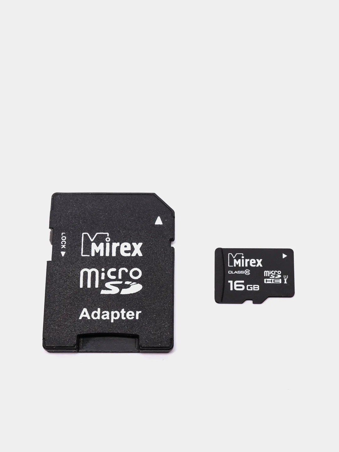 Карта памяти microSDHC, Mirex, UHS-I, с SD-адаптером, 2 размера