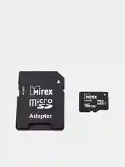 Карта памяти microSDHC, Mirex, UHS-I, с SD-адаптером, 2 размера