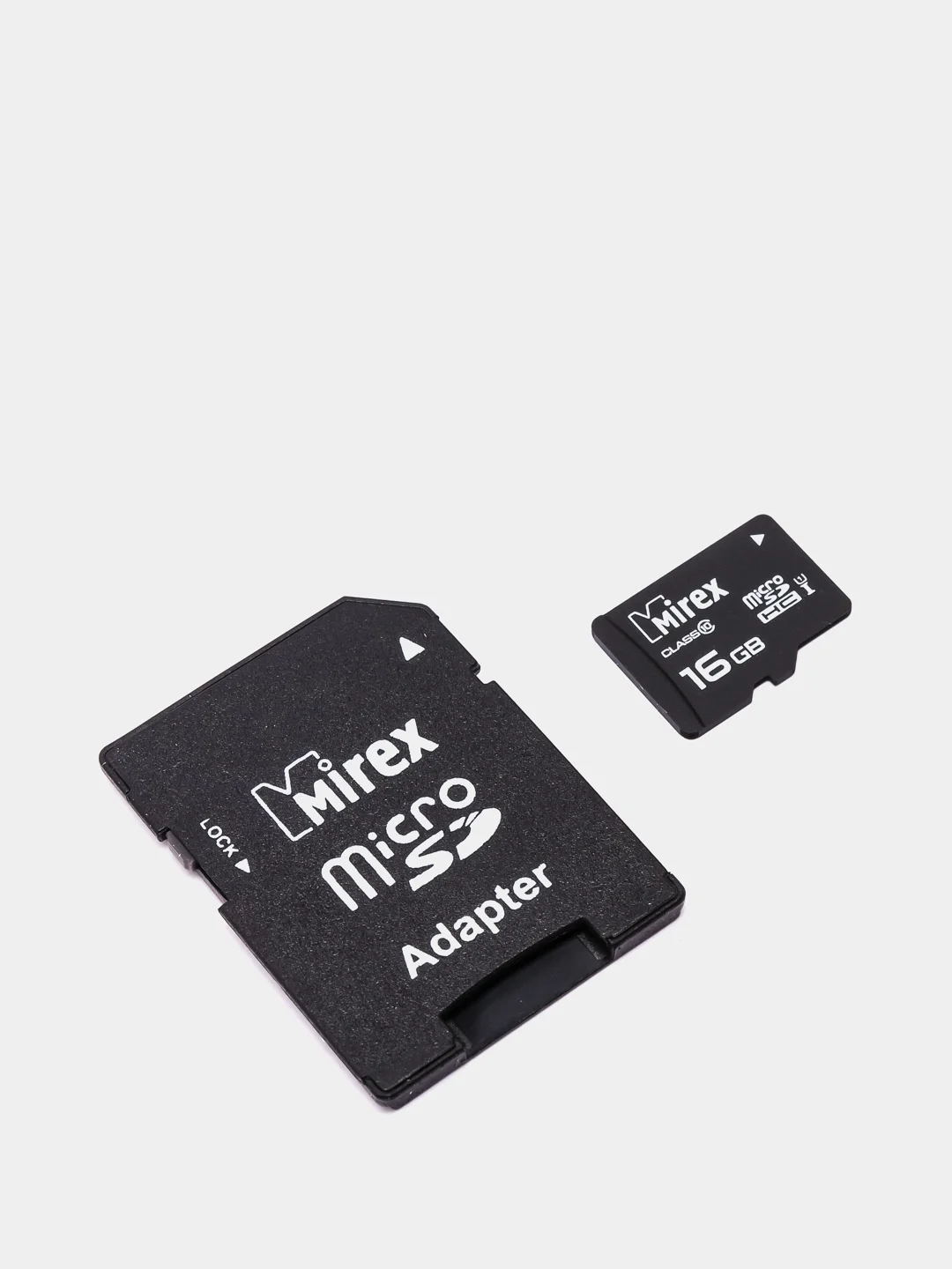 Карта памяти microSDHC, Mirex, UHS-I, с SD-адаптером, 2 размера