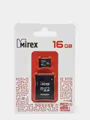Карта памяти microSDHC, Mirex, UHS-I, с SD-адаптером, 2 размера