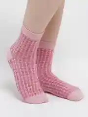 Розовый носки цветные, зигзаг