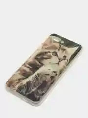 Коричневый чехол силиконовый для Honor 10