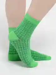 Желтый носки цветные, зигзаг