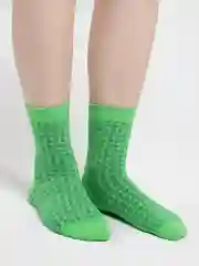 Желтый носки цветные, зигзаг