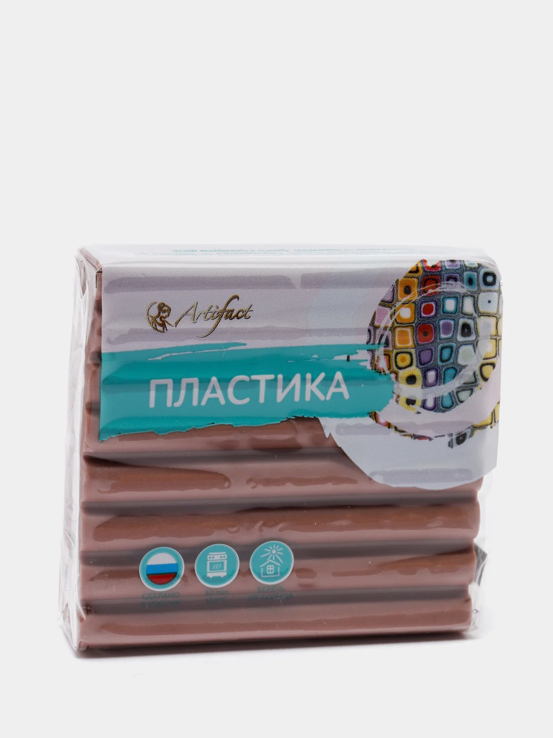 Пластика - полимерная глина, 56 г, классический Какао