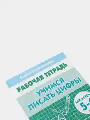 Рабочая тетрадь для детей 5-6 лет "Учимся писать цифры", Бортникова Е (У226592)