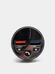 Черный автомобильный Bluetooth FM трансмиттер, с функцией зарядки QC 3.0