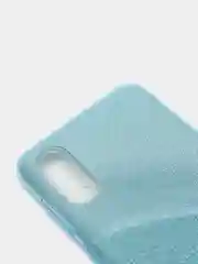 Бирюзовый чехол блестящий на Samsung A02