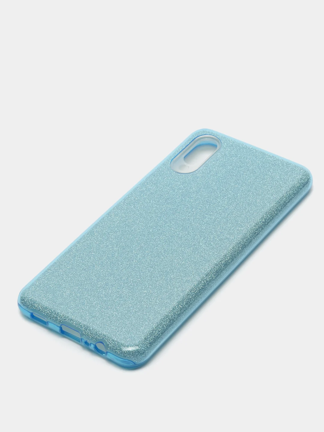 Бирюзовый чехол блестящий на Samsung A02